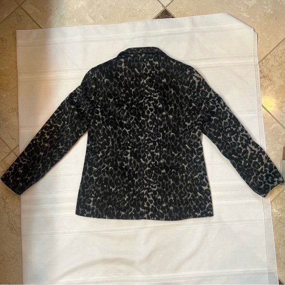 Karen Kane‎ Women's Textured Blazer Jacket Leopard Prnt Sz M EUC - Picture 9 of 15